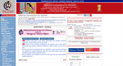 Desktop Screenshot of ncw.nic.in